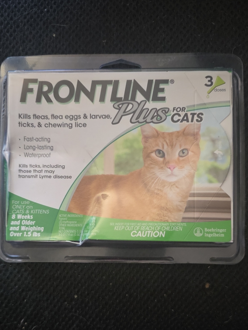 Frontline Plus for Cats Flea & Tick Treatment - Green